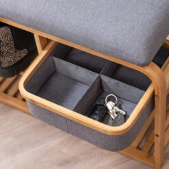 DUR Banc En Bambou Avec Rangements -Meubles Soldes Magasin banc bambou avec rangements dur 6