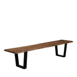 AKA Banc En Bois Et Métal 180cm -Meubles Soldes Magasin banc bois metal 180cm dutchbone aka 2