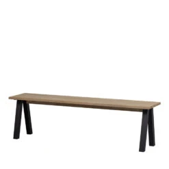 TABLO Banc En Bois Piétement En A L160cm -Meubles Soldes Magasin banc bois pietement en a l160cm woood tablo 2