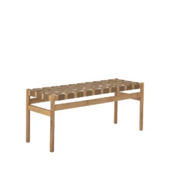 ROEL Banc En Bois Et Tressage 113cm -Meubles Soldes Magasin banc bois tressage 113cm bloomingville roel 3