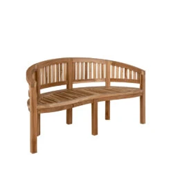 BOCA Banc De Forme Organique En Teck L150cm -Meubles Soldes Magasin banc forme organique teck l150cm house nordic boca 3