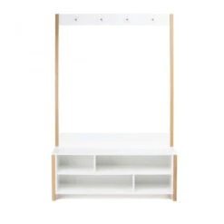 NORTHGATE Vestiaire D'entrée 9 NORTHGATE Vestiaire D'entrée -Meubles Soldes Magasin banc porte manteau bois et blanc northgate 1