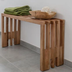 BENIDORM Banc En Teck L90cm -Meubles Soldes Magasin banc teck l90cm house nordic benidorm 6