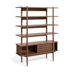 CAROLIN Bibliothèque En Bois H169cm -Meubles Soldes Magasin bibliotheque bois h169cm kave home carolin 2