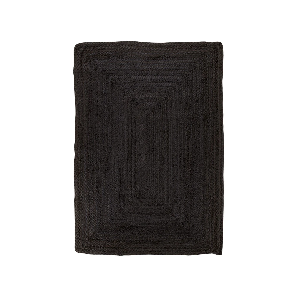 BOMBAY Tapis Rectangulaire En Jute Noir 3 BOMBAY Tapis Rectangulaire En Jute Noir