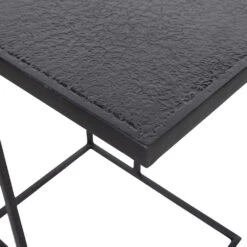 FEBE Bout De Canapé En Métal 45x35cm -Meubles Soldes Magasin bout canape metal 45x35cm woood febe 4