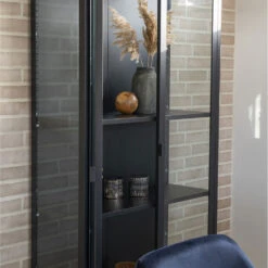 BRISBANE Vaisselier En Verre Et Métal H175cm -Meubles Soldes Magasin brisbane vaisselier verre metal h175cm house nordic 7