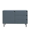CORNER Buffet 1 Porte 3 Tiroirs En Bois L118cm -Meubles Soldes Magasin buffet 1 porte 3 tiroirs bois l118cm tenzo corner
