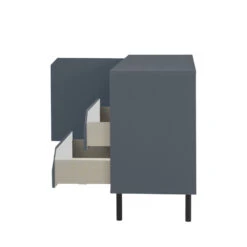 CORNER Buffet 1 Porte 3 Tiroirs En Bois L118cm -Meubles Soldes Magasin buffet 1 porte 3 tiroirs bois l118cm tenzo corner 4