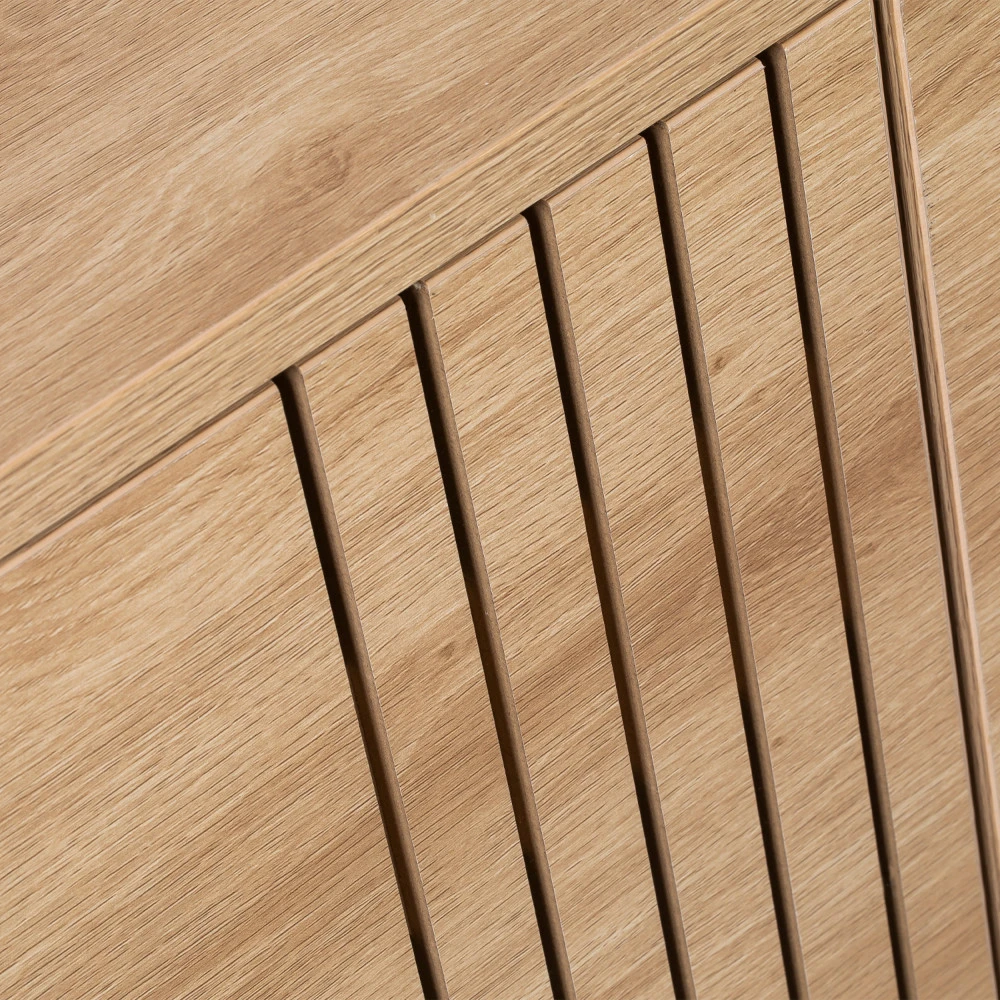 KROKOM Buffet 2 Portes 3 Tiroirs En Bois Et Métal L180cm 9 KROKOM Buffet 2 Portes 3 Tiroirs En Bois Et Métal L180cm – Image 7