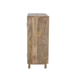 PABLO Buffet 2 Portes En Bois Et Cannage 100x95cm -Meubles Soldes Magasin buffet 2 portes bois cannage 100x95cm bloomingville pablo 4