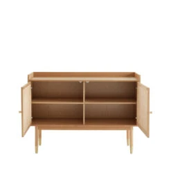 BOMBONG Buffet 2 Portes En Bois Et Cannage L120cm 12 BOMBONG Buffet 2 Portes En Bois Et Cannage L120cm -Meubles Soldes Magasin buffet 2 portes bois cannage l120cm bombong 3