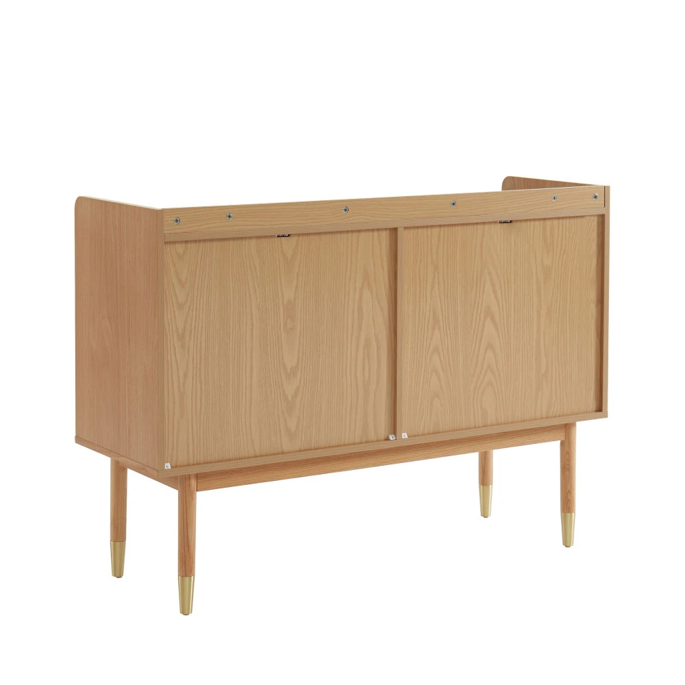 BOMBONG Buffet 2 Portes En Bois Et Cannage L120cm 7 BOMBONG Buffet 2 Portes En Bois Et Cannage L120cm – Image 5