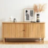 MATI Buffet 2 Portes En Bois L160cm -Meubles Soldes Magasin buffet 2 portes bois l160cm mati