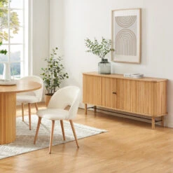 MATI Buffet 2 Portes En Bois L160cm -Meubles Soldes Magasin buffet 2 portes bois l160cm mati 9