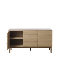 CLANE Buffet 3 Portes 1 Tiroir En Bois L140cm -Meubles Soldes Magasin buffet 3 portes 1 tiroir bois l140cm clane 3