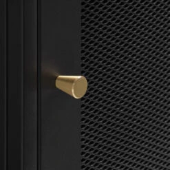 ABEL Buffet 3 Portes, 3 Niches En Métal L120cm -Meubles Soldes Magasin buffet 3 portes 3 niches metal l120cm abel 8