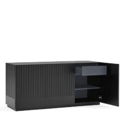 DORIC Buffet 3 Portes En Bois L150cm -Meubles Soldes Magasin buffet 3 portes bois l150cm doric teulat 4