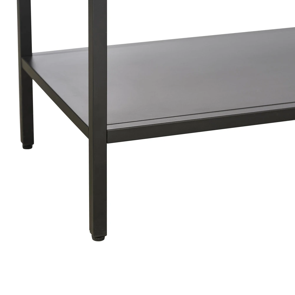 ADARE Buffet 3 Portes En Verre Trempé Et Métal L132cm 7 ADARE Buffet 3 Portes En Verre Trempé Et Métal L132cm – Image 5