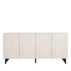 MILLER Buffet 4 Portes En Bois L181cm 11 MILLER Buffet 4 Portes En Bois L181cm -Meubles Soldes Magasin buffet 4 portes bois l181cm miller woood 1