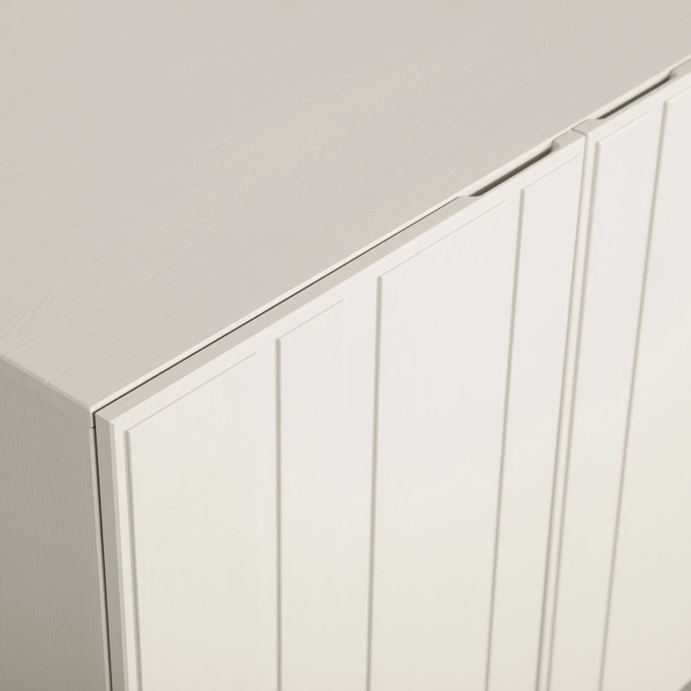 MILLER Buffet 4 Portes En Bois L181cm 8 MILLER Buffet 4 Portes En Bois L181cm – Image 6