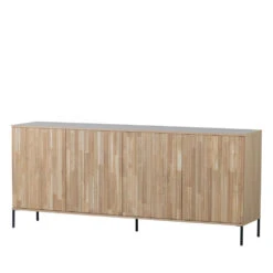 NEW GRAVURE Buffet 4 Portes En Bois L200cm -Meubles Soldes Magasin buffet 4 portes bois l200cm woood new gravure 2