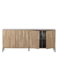 NEW GRAVURE Buffet 4 Portes En Bois L200cm -Meubles Soldes Magasin buffet 4 portes bois l200cm woood new gravure 4