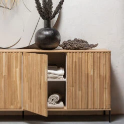 NEW GRAVURE Buffet 4 Portes En Bois L200cm -Meubles Soldes Magasin buffet 4 portes bois l200cm woood new gravure 6