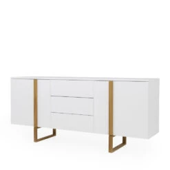 BIRKA Buffet En Bois 2 Portes 3 Tiroirs 12 BIRKA Buffet En Bois 2 Portes 3 Tiroirs -Meubles Soldes Magasin buffet bois 2 portes 3 tiroirs tenzo birka 2