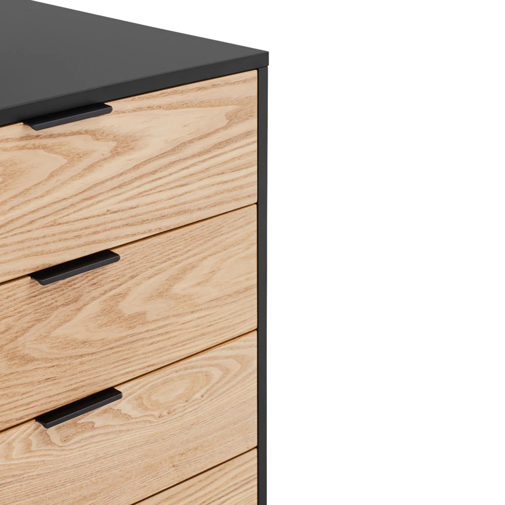 SIERRA Buffet En Bois 2 Portes 4 Tiroirs L159,2cm 8 SIERRA Buffet En Bois 2 Portes 4 Tiroirs L159,2cm – Image 6