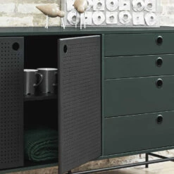 PUNTO Buffet En Bois 2 Portes 8 Tiroirs L212cm 15 PUNTO Buffet En Bois 2 Portes 8 Tiroirs L212cm -Meubles Soldes Magasin buffet bois 2 portes 8 tiroirs l212cm teulat punto 6