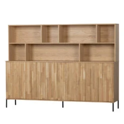 NEW GRAVURE Buffet En Bois 7 Niches L200cm -Meubles Soldes Magasin buffet bois 7 niches l200cm woood new gravure 2