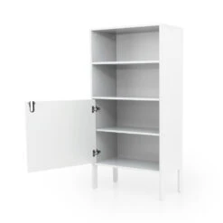 UNO Buffet Haut En Bois 1 Porte H152cm 10 UNO Buffet Haut En Bois 1 Porte H152cm -Meubles Soldes Magasin buffet bois haut 1 porte h152cm tenzo uno 2