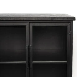 FERRE Buffet En Bois Et Métal à Roulettes L120cm 17 FERRE Buffet En Bois Et Métal à Roulettes L120cm -Meubles Soldes Magasin buffet bois metal roulettes l120cm ferre 5