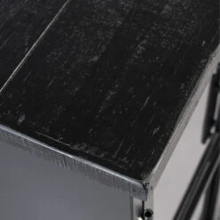 FERRE Buffet En Bois Et Métal à Roulettes L120cm 18 FERRE Buffet En Bois Et Métal à Roulettes L120cm -Meubles Soldes Magasin buffet bois metal roulettes l120cm ferre 6