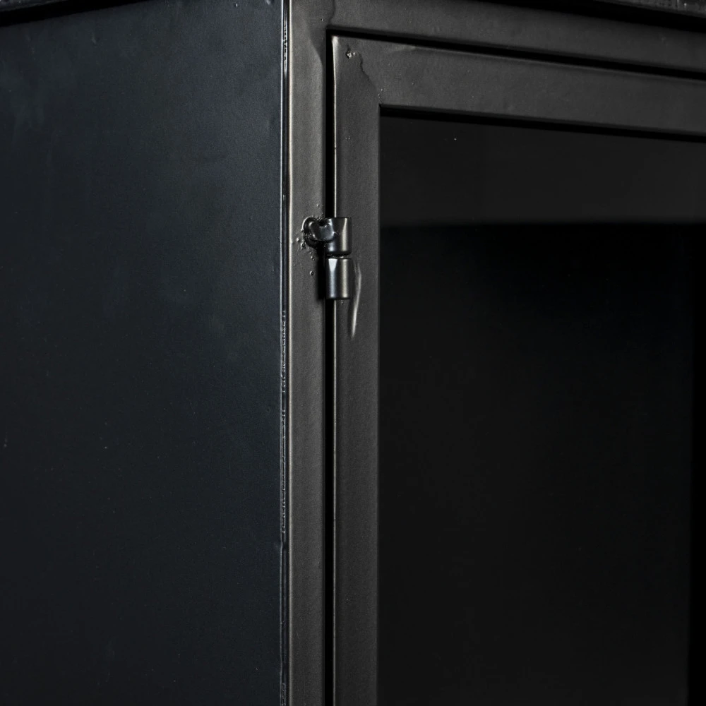 FERRE Buffet En Bois Et Métal à Roulettes L120cm 10 FERRE Buffet En Bois Et Métal à Roulettes L120cm – Image 8