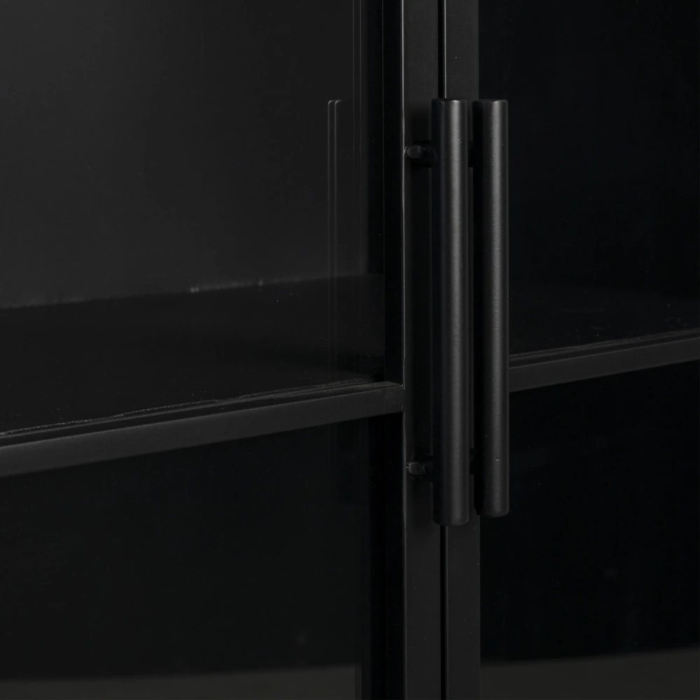 FERRE Buffet En Bois Et Métal à Roulettes L120cm 11 FERRE Buffet En Bois Et Métal à Roulettes L120cm – Image 9