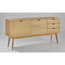 STRÖM Buffet Design 2 Portes 3 Tiroirs Chêne 10 STRÖM Buffet Design 2 Portes 3 Tiroirs Chêne -Meubles Soldes Magasin buffet design 2 portes 3 tiroirs chene strom 1