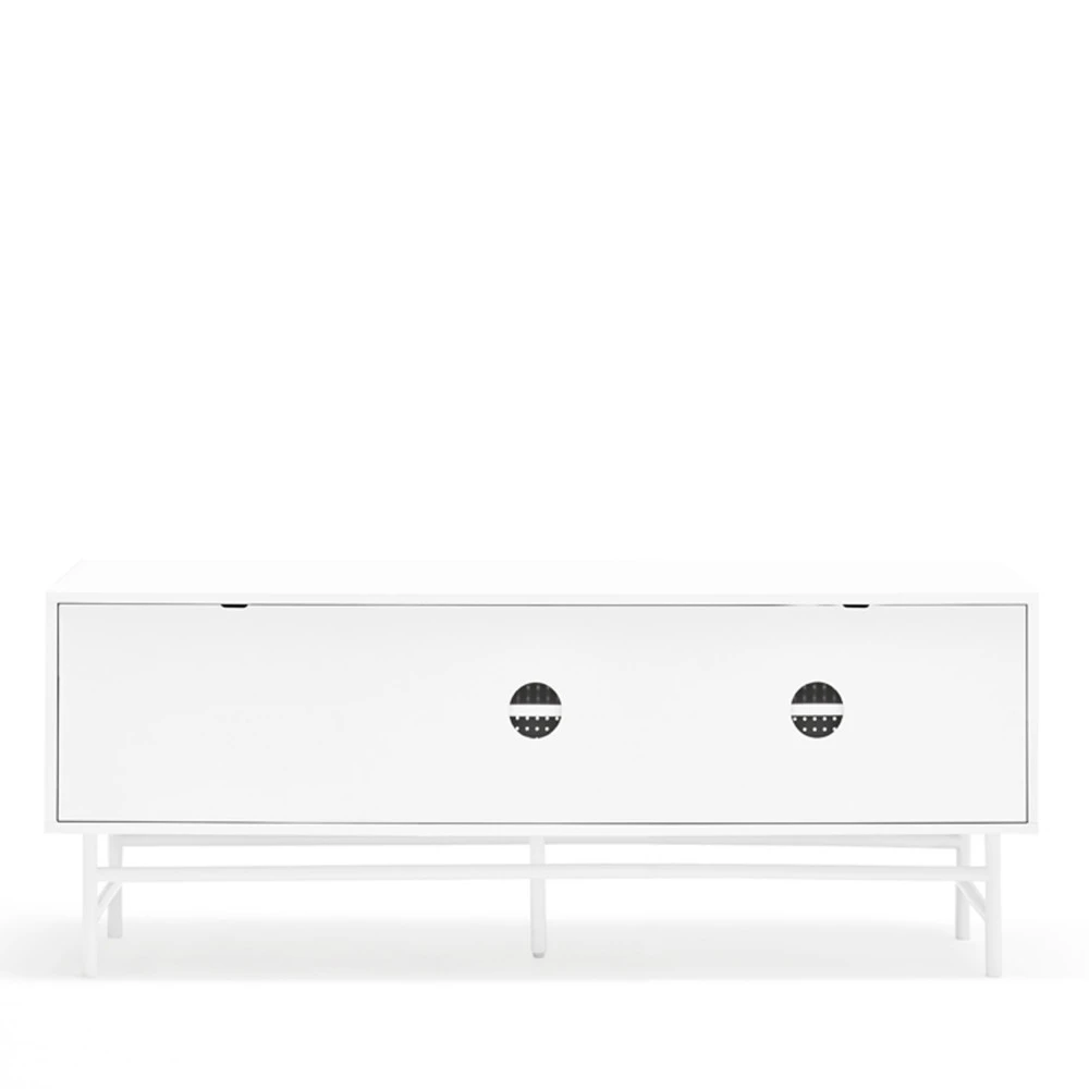 PUNTO Buffet En Bois 2 Portes 2 Tiroirs L140cm 7 PUNTO Buffet En Bois 2 Portes 2 Tiroirs L140cm – Image 5