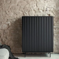 SIERRA Buffet Haut En Bois 2 Portes 2 Tiroirs