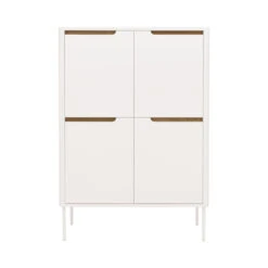 SWITCH Buffet Haut En Bois 4 Portes H128cm