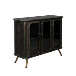 DENZA Buffet Style Industriel En Métal -Meubles Soldes Magasin buffet style industriel metal dutchbone denza 2