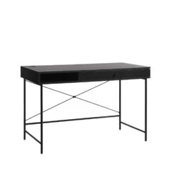 RINTO Bureau 1 Tiroir, 1 Niche En Bois Et Métal L120cm 11 RINTO Bureau 1 Tiroir, 1 Niche En Bois Et Métal L120cm -Meubles Soldes Magasin bureau 1 tiroir 1 niche bois metal l120cm rinto 2