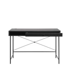 RINTO Bureau 1 Tiroir, 1 Niche En Bois Et Métal L120cm 12 RINTO Bureau 1 Tiroir, 1 Niche En Bois Et Métal L120cm -Meubles Soldes Magasin bureau 1 tiroir 1 niche bois metal l120cm rinto 3