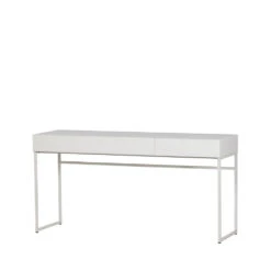 BASIC Bureau 2 Tirois En Bois Et Métal L150cm -Meubles Soldes Magasin bureau 2 tirois bois metal l150cm vtwonen basic 2