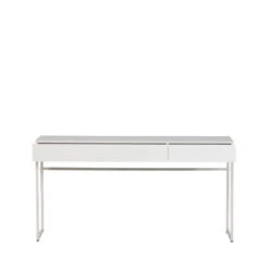 BASIC Bureau 2 Tirois En Bois Et Métal L150cm -Meubles Soldes Magasin bureau 2 tirois bois metal l150cm vtwonen basic 3