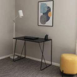 WORK Bureau En Bois Et Métal L100cm 17 WORK Bureau En Bois Et Métal L100cm -Meubles Soldes Magasin bureau bois metal l120cm tenzo work 7