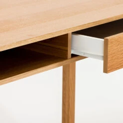 NEWEST Bureau En Chêne Tiroir Et Niche -Meubles Soldes Magasin bureau chene tiroir niche newest 3