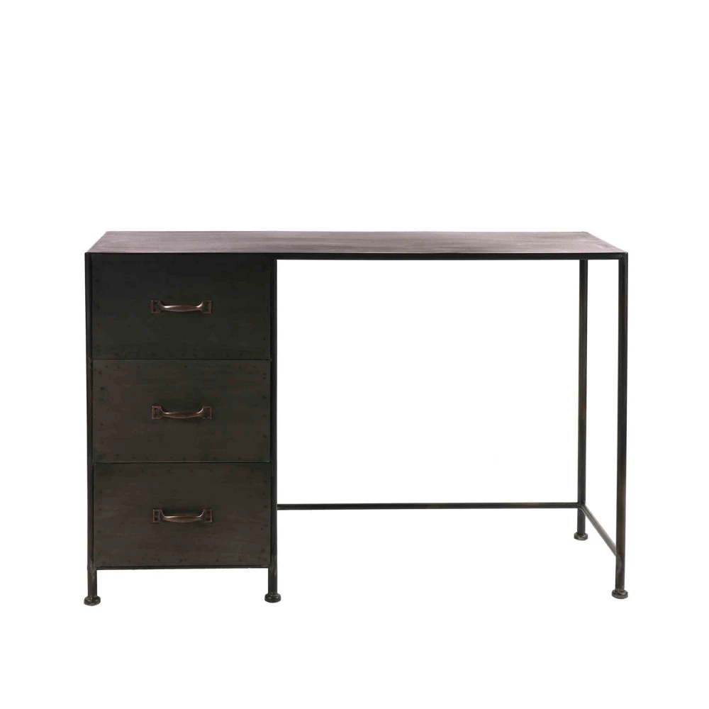 TYPOGRAPHIC Bureau Industriel 3 Tiroirs 4 TYPOGRAPHIC Bureau Industriel 3 Tiroirs – Image 2