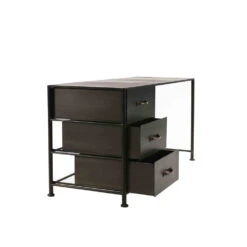 TYPOGRAPHIC Bureau Industriel 3 Tiroirs 10 TYPOGRAPHIC Bureau Industriel 3 Tiroirs -Meubles Soldes Magasin bureau industriel 3 tiroirs pomax typographic 3